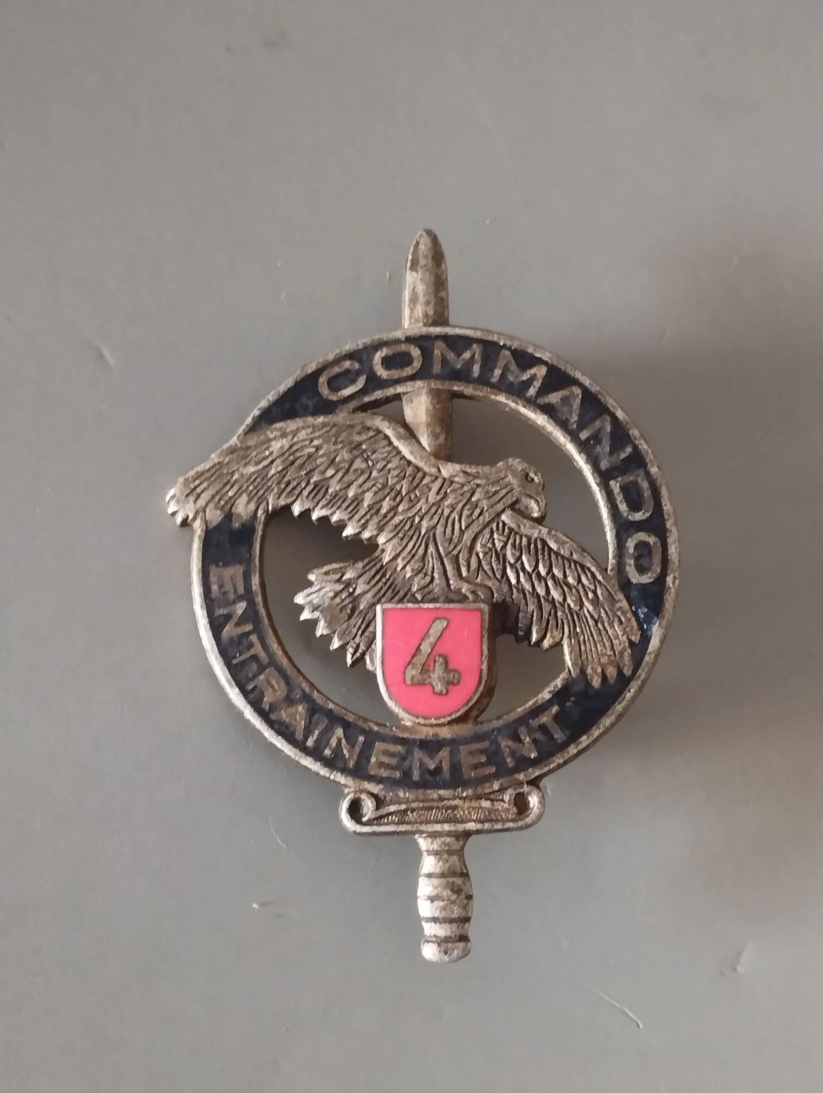 Insigne Militaire Authentique - Centre d'Entraînement Commando N°4 (CEC 4) 
